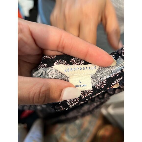 Aeropostale Cami Strap Paisley Printed Jumpsuit size L - Picture 4 of 4